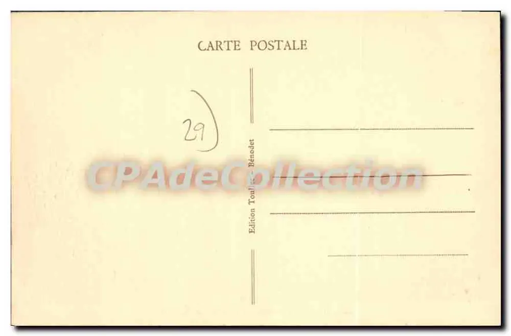 Bénodet (Finistère) — O Bac e a Corniche — Edição Toulon-Bénodet, n°65 - Verso
