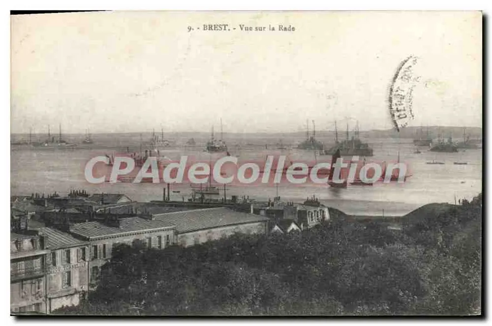ब्रेस्ट - ब्रेस्ट के बंदरगाह का दृश्य — CPAdeCollection - आगे