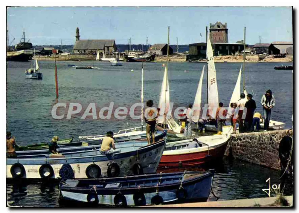 École de voile face à la Tour Vauban — Camaret — Éditions d'Art JOS - Recto