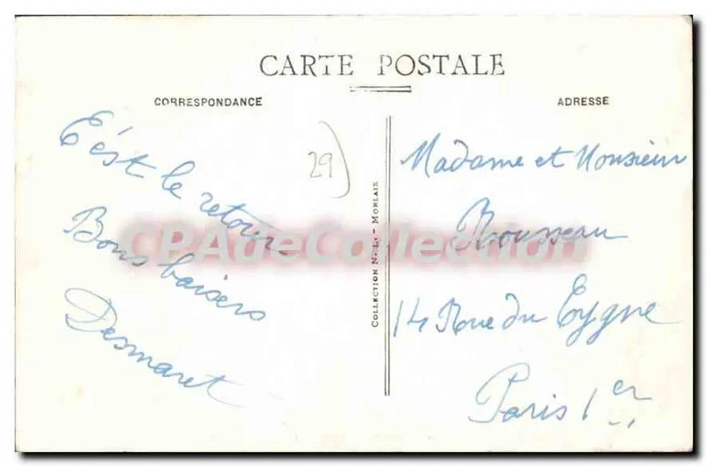 Carantec (Finistère) — La Grève de Porspol — Die Hotels und Villen - Rückseite