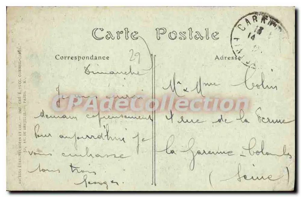 Carantec (Finistère) — Plaża Kélen, ogólny widok — wydawca J.Pot, nr 1716 - Rewers