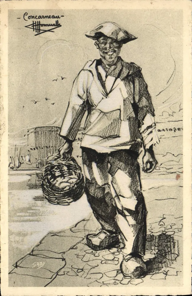Pescatore di Concarneau — disegni di Charles Homualk — Éditions Gaby - Recto