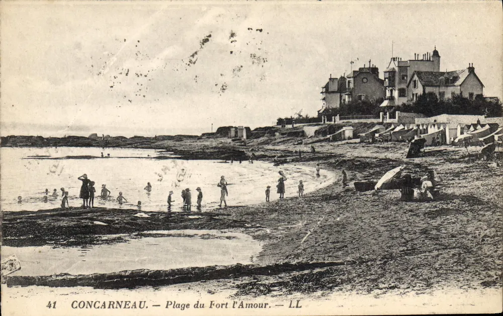 Concarneau — Praia do Fort l'Amour — LL - Frente