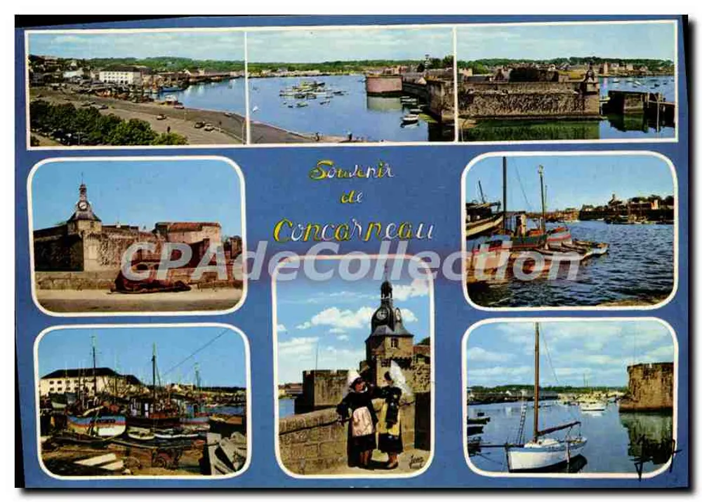 Concarneau — Vista do porto e da cidade fechada — Les Éditions Audierne - Frente