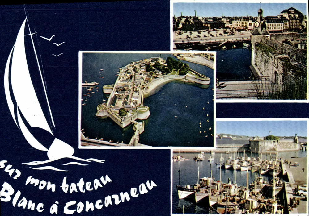 Concarneau — Luftbild der Ville Close und des Hafens — Lumicad - Vorderseite