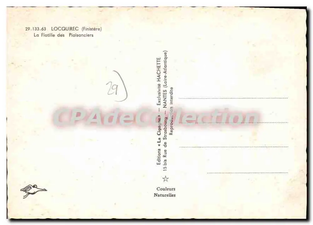 A Cegonha — A Flotilha dos Náufragos — Éditions La Cigogne - Verso