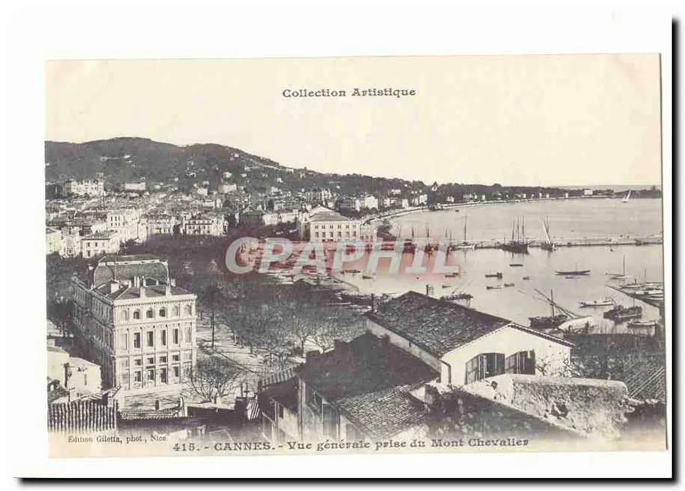 CANNES — Allgemeiner Blick vom Mont Chevalier — Giletta-Ausgabe, Foto. Nice, Nr. 415 - Vorderseite