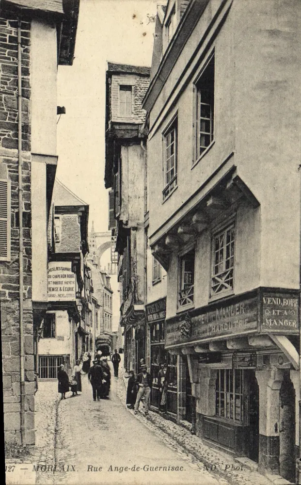 Morlaix — Rue Ange-de-Guernisac — ND. Fot. n°127 - Frente