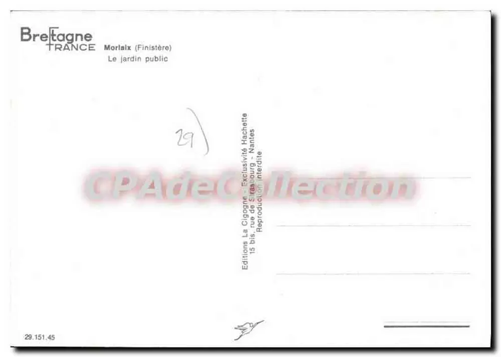 A Cegonha — Morlaix (Finistère) — Edições A Cegonha - Verso