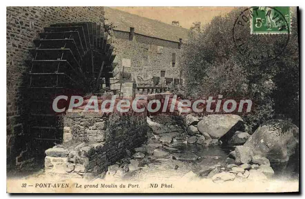 Pont-Aven — Der große Wassermühle am Hafen — ND Phot. - Vorderseite