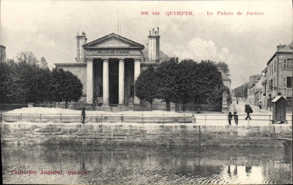 Quimper — Pałac Sądowy — Zbiór Angliaret, Quimper - Awers