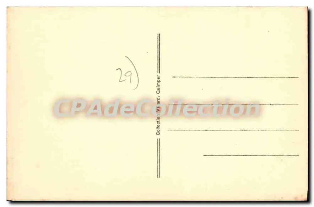 Quimper — Port — widok portu z kilkoma jachtami — wydawca nieznany, nr serii 4 - Rewers