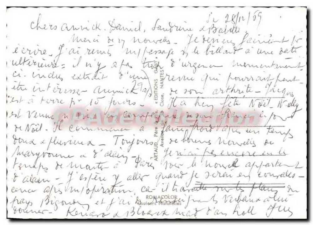 Quimper — Erinnerung an Quimper — Verlag: Romacolor - Rückseite
