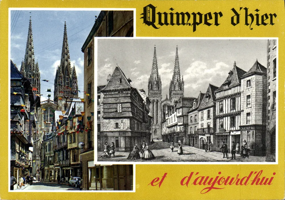 Quimper ontem e hoje — Edições La Cigogne, H.A. N. 12 - Frente