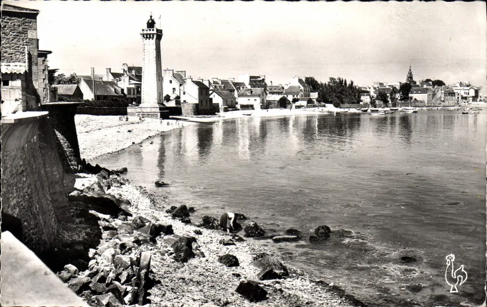 Roscoff (Finistère) - Der Leuchtturm und der alte Hafen — Les Tirages Modernes, n°27 - Vorderseite