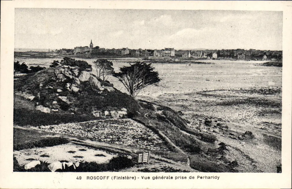 Roscoff (Finistère) — ogólne widok z Perharidy — nr 49 - Awers