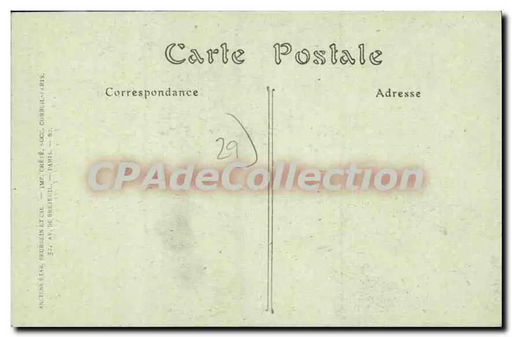 De wonderbaarlijke klok van Saint-Pol-de-Léon — Finistère — uitgever J.N.L. n°446 - Achterkant