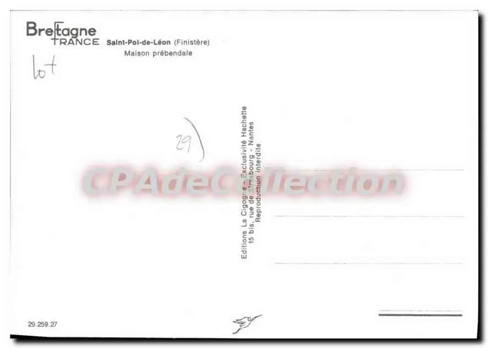Saint-Pol-de-Léon (Finistère) — Casa prébendada — Éditions La Cioque - Hachette - Verso
