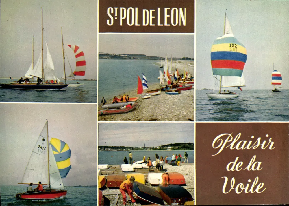 Saint-Pol-de-Léon — Plaisir de la Voile — Wydawnictwo La Cigogne, Nantes - Awers