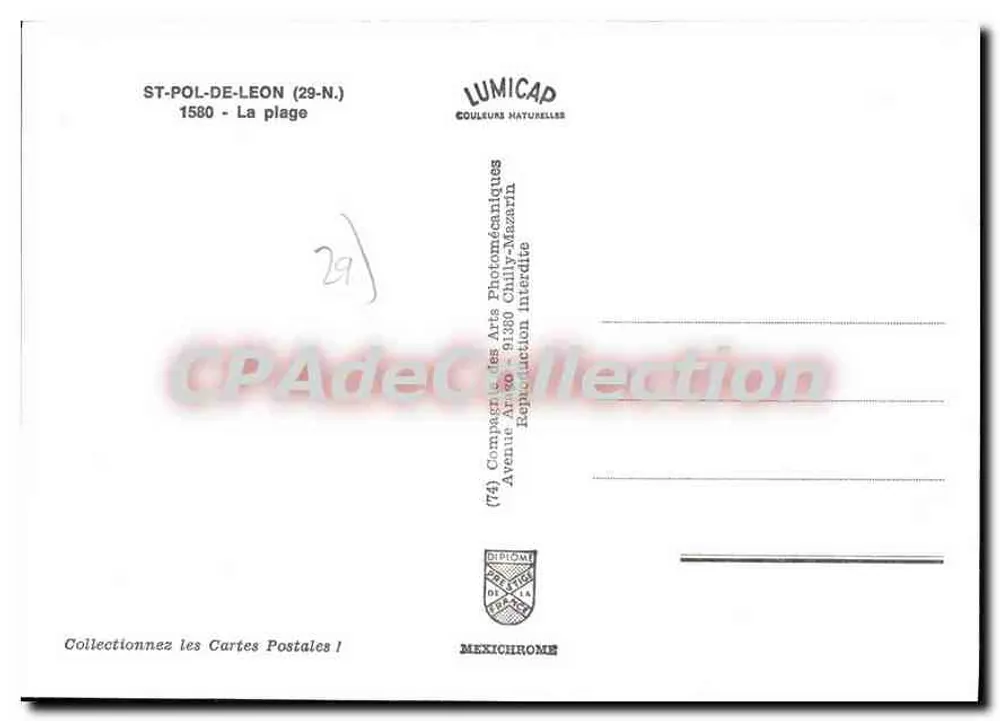 St-Pol-de-Léon (29-N.) — A praia — IRIS - Verso