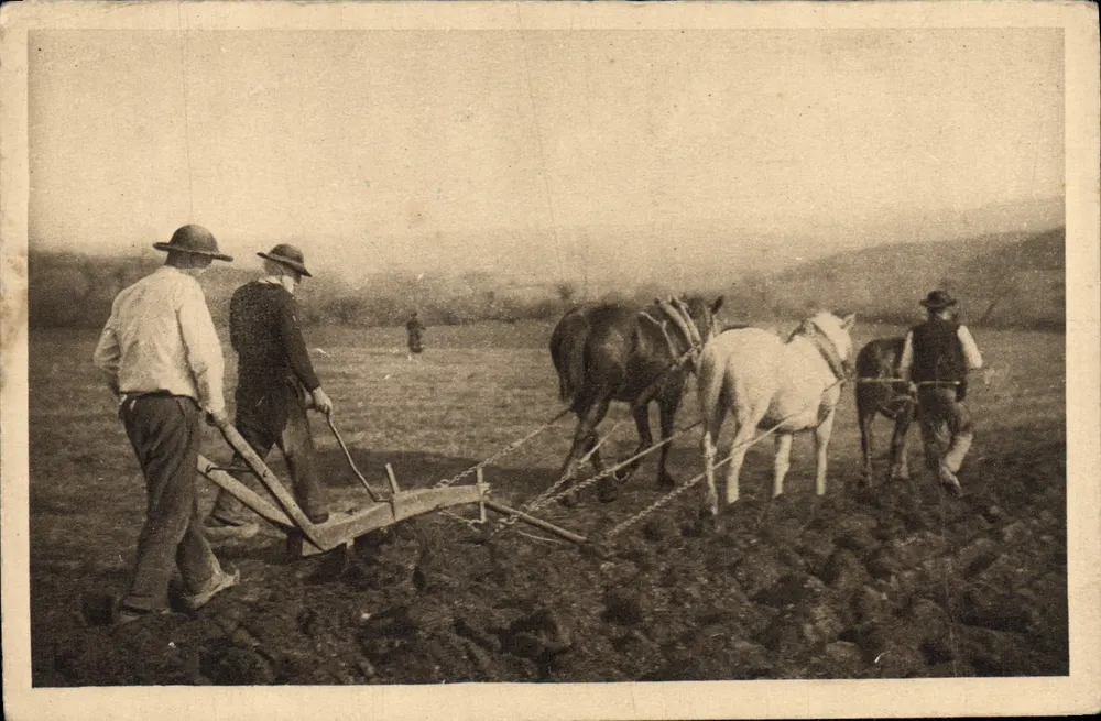 Arbeit an der Erde — Bretagne — Verlag: L'Écho des Photos, Orléans - Vorderseite