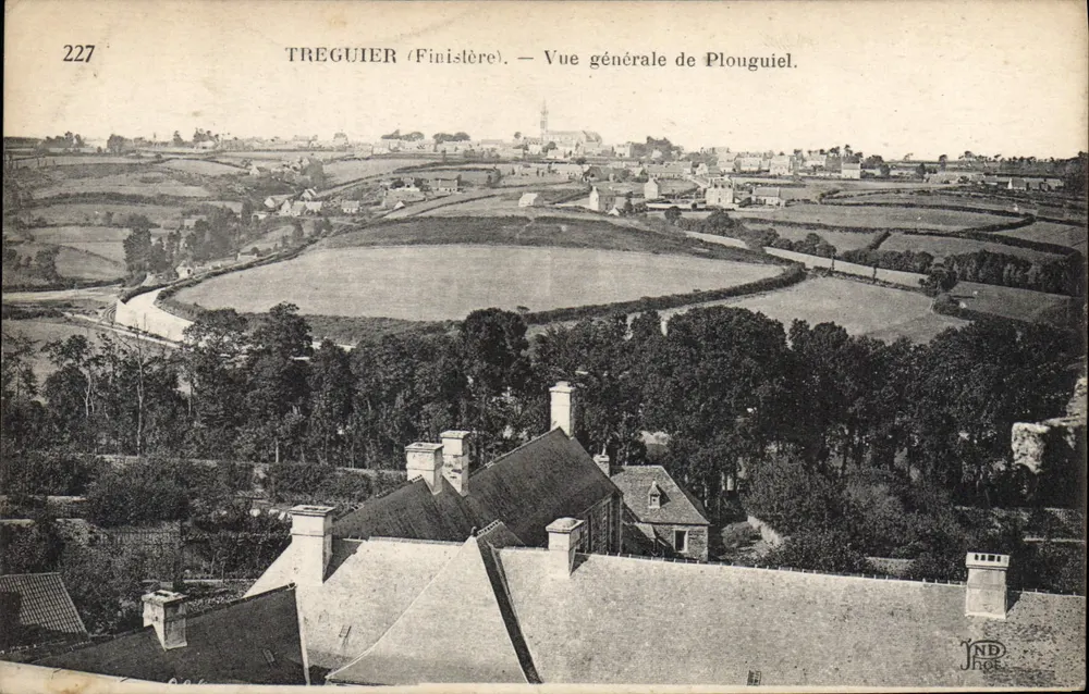 TREGUIER (Finistère) — Vista geral de Plouguiel — JND Hot, n°227 - Frente