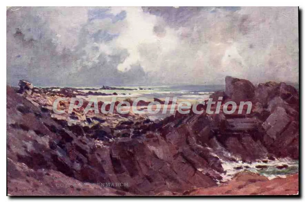 Côte de Penmarc'h — Küstenlandschaft — Verlag J.&M. Manque Dérosée, Serie S.XIX-N.4 - Vorderseite