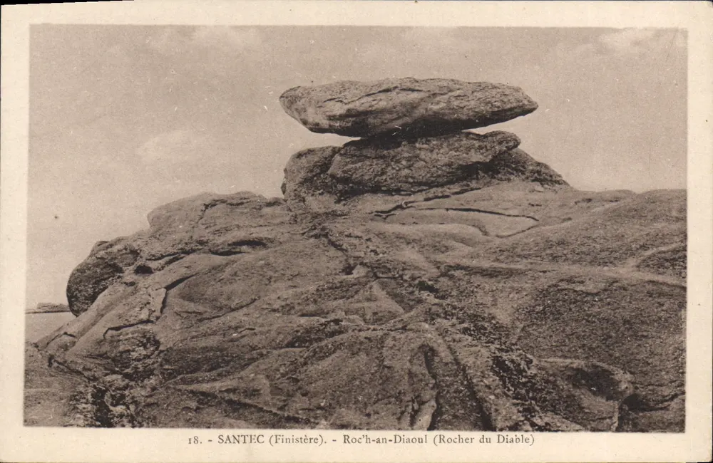 Santec (Finistère) — Roc'h-an-Diaoul (Rocher du Diable) — n°18 - Frente
