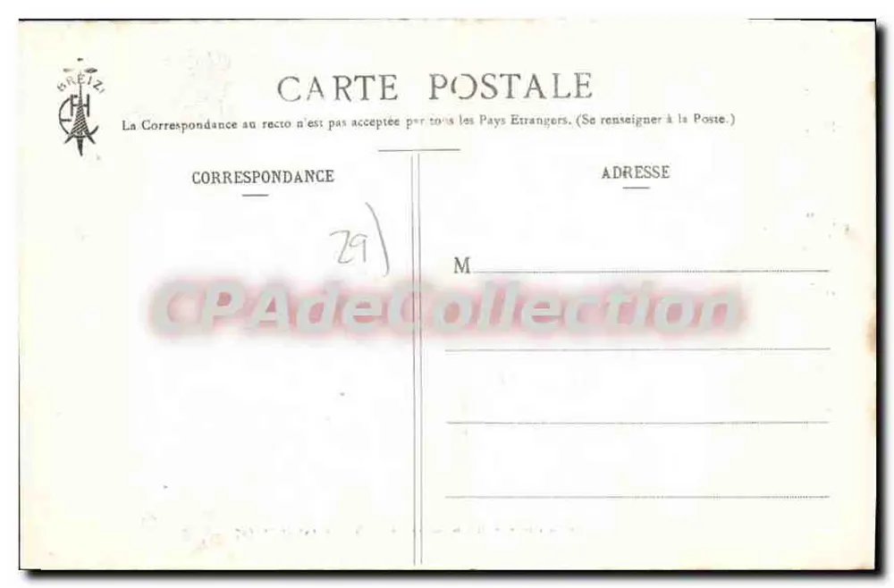 Plonevez-Porzay — Kapelle Sainte-Anne-la-Palud — Cliché E. Hamonic, Sammlung Bretagne - Rückseite