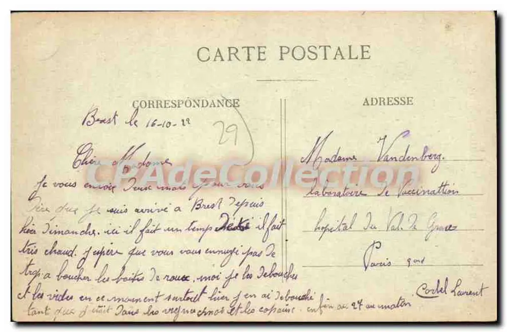 PLOUGASTEL-DAOULAS — Le Galvaire — J. D. Brest, n°10 - Achterkant
