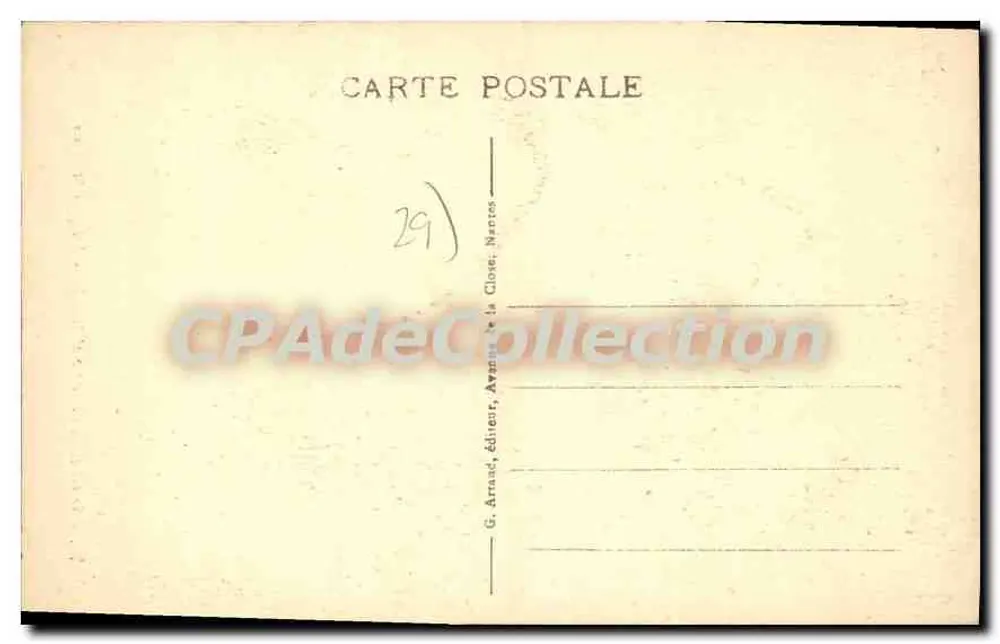 St-Guénolé-Penmarc'h — Die Kirche St-Nonna — Verleger G. Arnaud, Nantes, n°21 - Rückseite