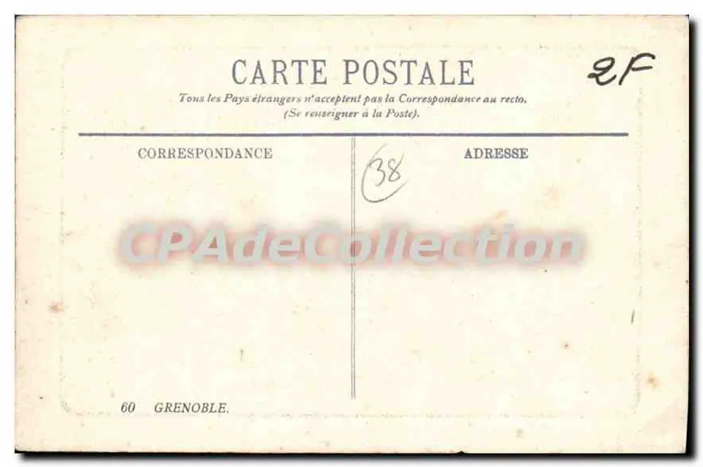 Grenoble — A Rue Félix Poulat — L.L. - Verso