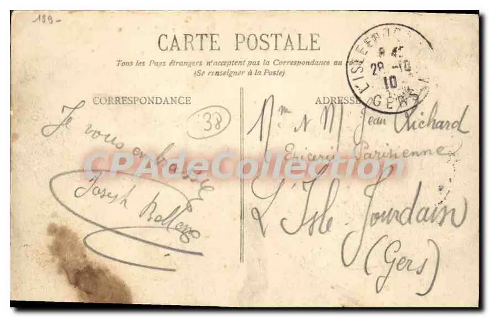Grenoble - A Praça Grenette e o Monte St-Eynard - E.R. - Verso
