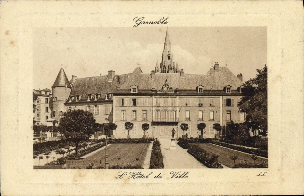 Grenoble — O Hotel de Ville — editor L.D. - Frente