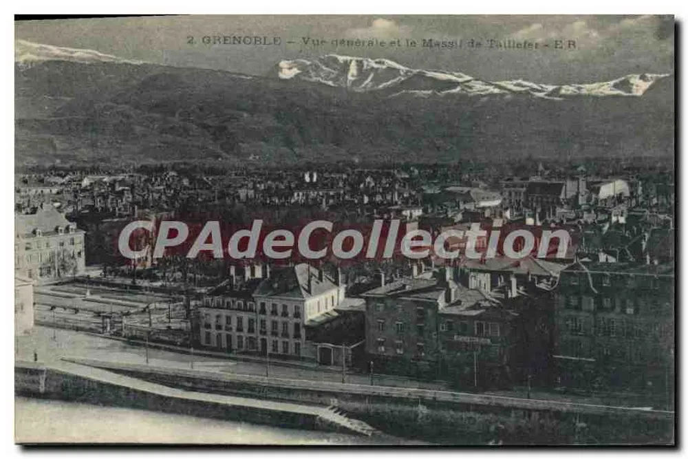 Grenoble — Visão geral e o Massif de Taillefer — E.R. - Frente