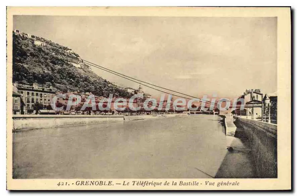 Grenoble — Der Seilbahn der Bastille — Allgemeiner Blick — Edition Maré, Grenoble - Vorderseite
