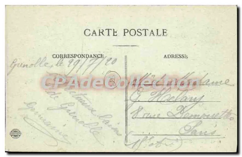 Grenoble — Allgemeiner Blick und die Alpenkette — CI.A.V. Nr. 08 - Rückseite