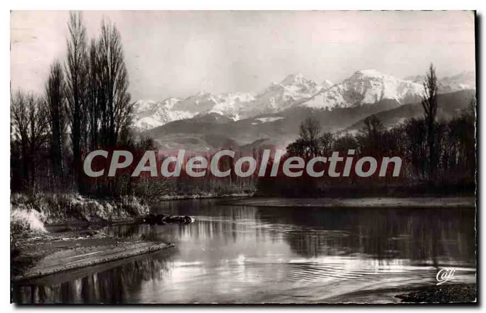 Die Ufer der Isère und die Alpen auf der Île d'Amour — Grenoble — Verlag Réal-Photo, Nr. 227 - Vorderseite