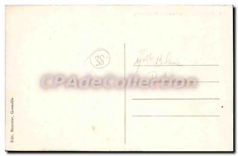 Grenoble — A Estação e o Moucherotte — Edit. Bourcier, Grenoble, n°114 - Verso