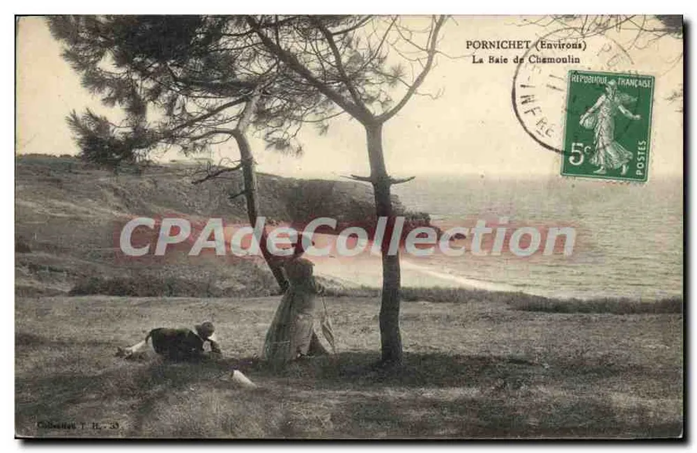 A Baía de Chemoulin — Pornichet (Arredores) — Coleção T. R. - 38 - Frente