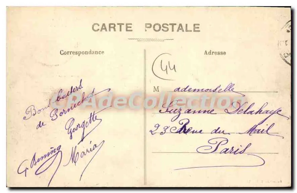 A Baía de Chemoulin — Pornichet (Arredores) — Coleção T. R. - 38 - Verso