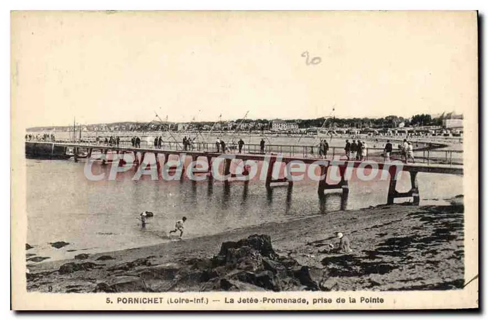 S. PORNICHET (Loire-Inf.) — A Ponte-Promenade, vista da Ponta - Frente