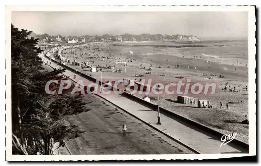 Praia e passeio em Pornichet — vista aérea — Gaby, editor - Frente