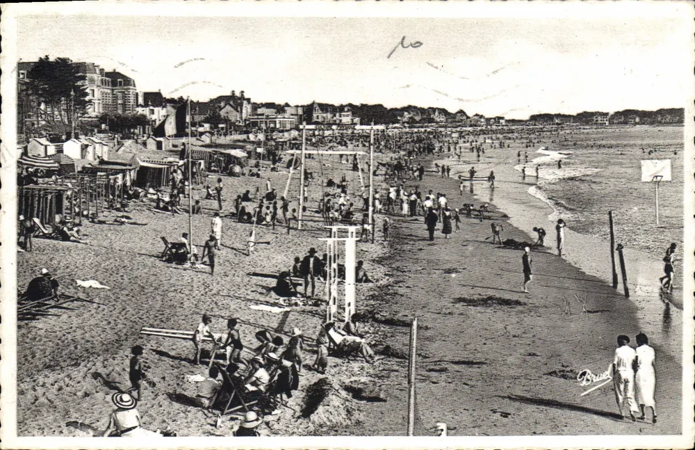Praia de Pornichet — vista animada — Edição La Grange Pornichet - Frente