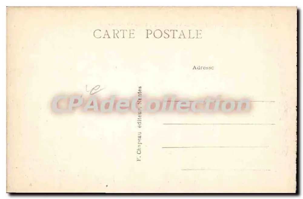 Pornichet (Loire-Inf.) — Blick auf den Strand, vom Boulevard aus — F. Chapeau, Nantes - Rückseite