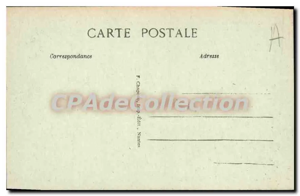 Pornichet (Loire-Inf.) — Allgemeiner Blick auf den Strand vom Felsen des alten Pornichet — n° 127 - Rückseite