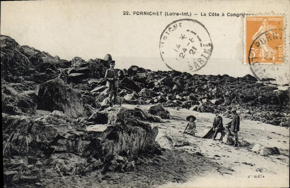 Pornichet (Loire-Inf.) — La Côte à Congrigny — editor desconhecido, n° 22 - Frente