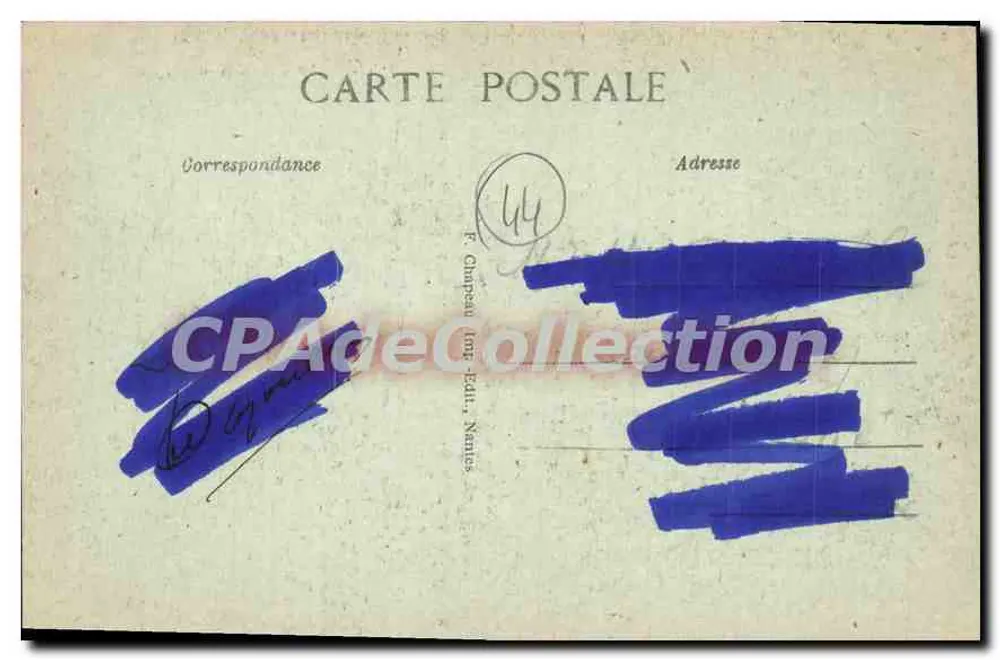Pornichet (Loire-Inf.) — La Côte à Congrigny — editor desconhecido, n° 22 - Verso