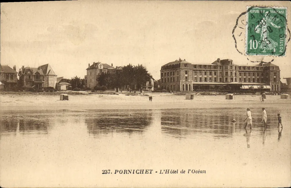 Pornichet - O Hotel de l'Océan — editor J. Nozais, Nantes, n° 237 - Frente