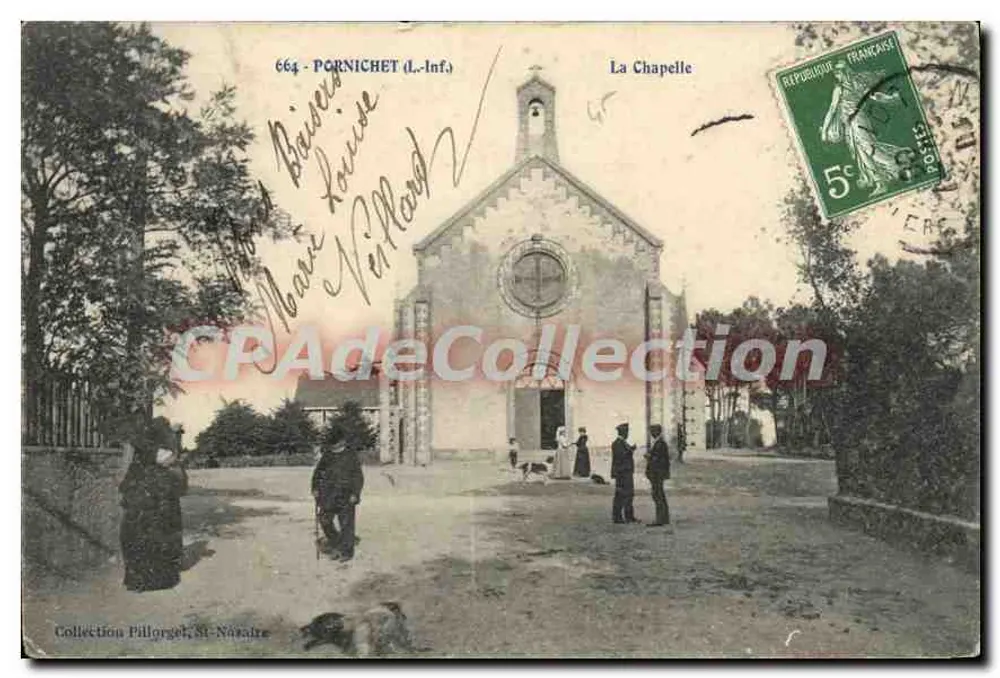 Pornichet (L.-Inf.) — A Capela — Coleção Pillorget, St-Nazaire - Frente